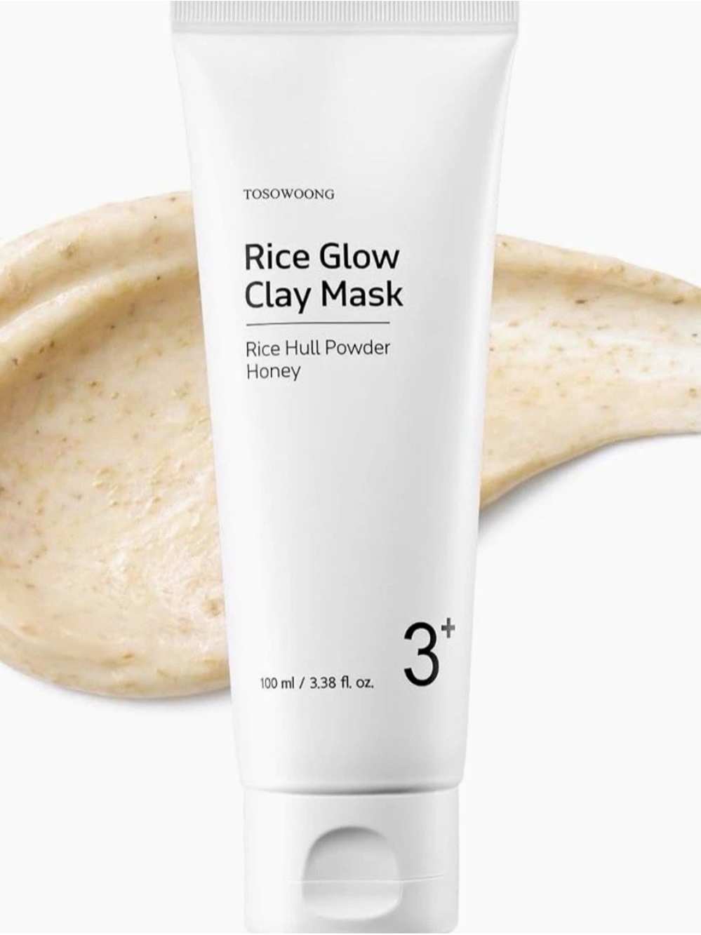 Rice Glow Clay Mask - White (Rice Hull Powder & Honey)